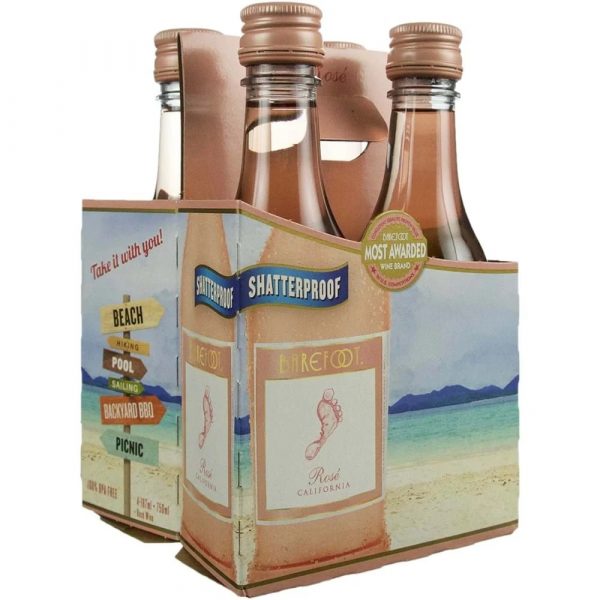 Barefoot Rose 4 Pack 750ml