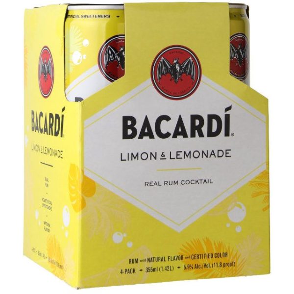 Bacardi Limon & Lemonade Cocktail 4Pack
