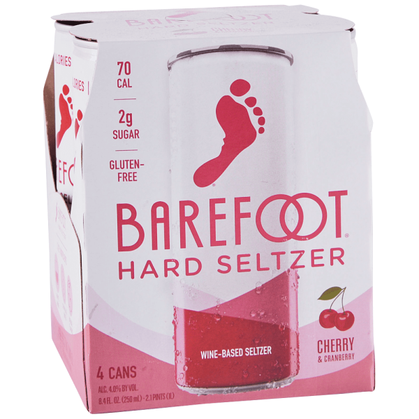 Barefoot Hard Seltzer Cherry 4Pack