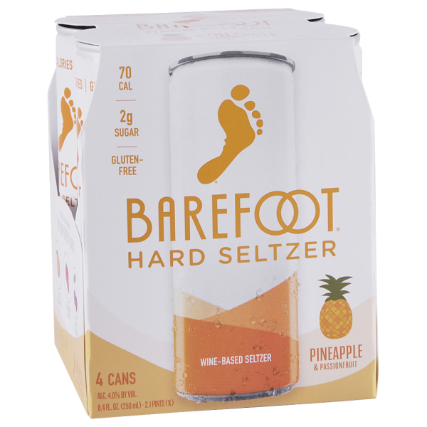 Barefoot Hard Pineapple&Passionfruit 4Pack