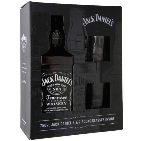 Jack Daniel's Tennessee Whiskey Gift Set With Tall Glass 750ml