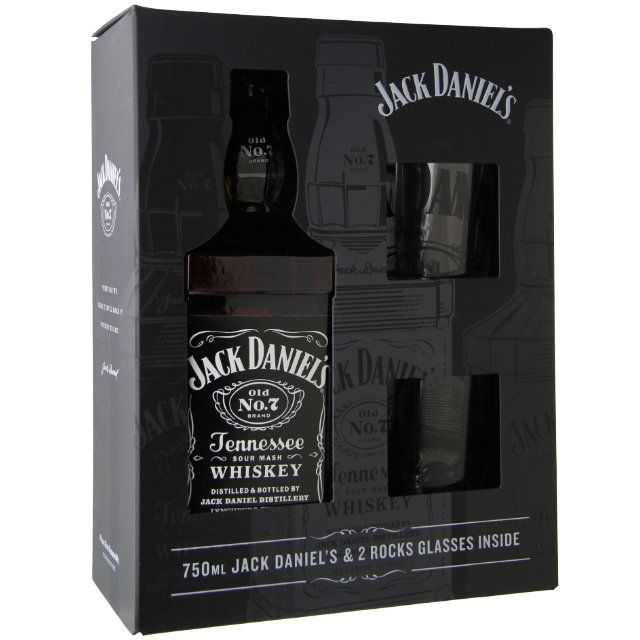 Jack Daniel's Tennessee Whiskey Gift Set with Tall Glass / 750 ml ...