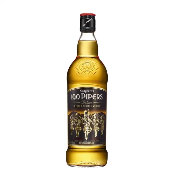 100 Pipers Blended Scotch Whiskey 1L