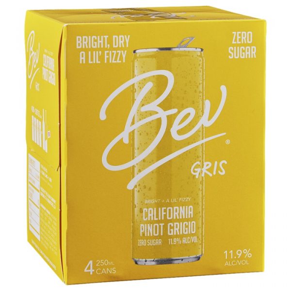 Bev Gris California Pinot Grigio 4Pack 250ml