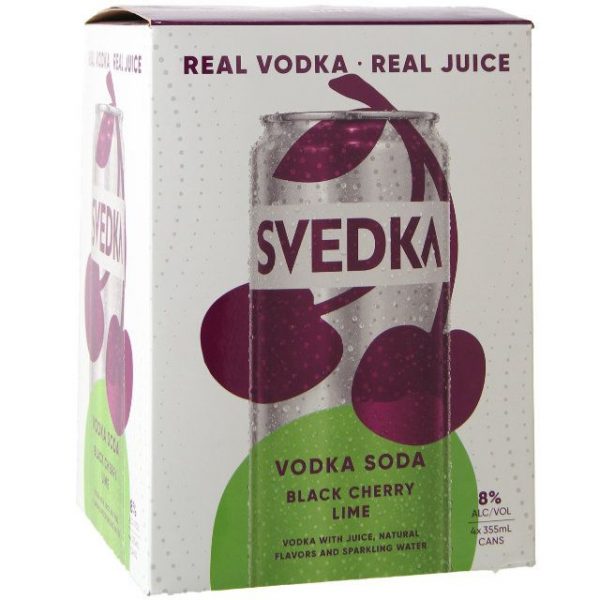 Svedka Black Cherry Lime 4Cans