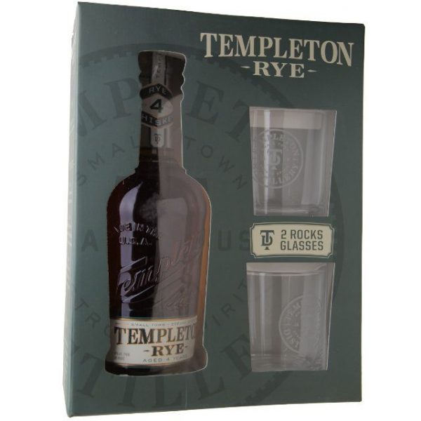 Templeton 4 Aged Rye Gift Set 750ml